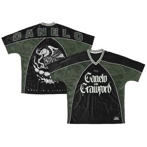 Canelo vs. Crawford Men's Green Canelo Soccer Jersey Medium NWT